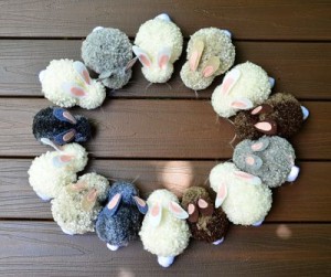 bunnies pom-pom crafts