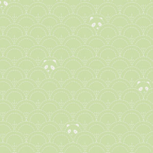 green bear print fabrics