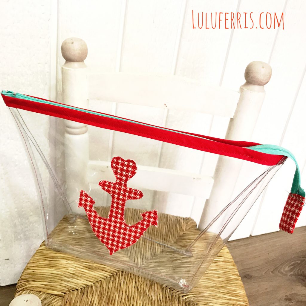 make an extra-large plastic toiletry bag