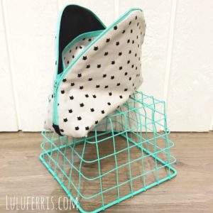 half-moon pencil case with divider