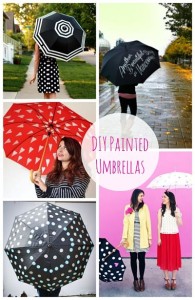 painting umbrellas with fabric paint