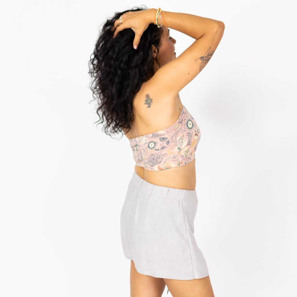 Stretch Knit Bandeau with Silicone-Grip Elastic