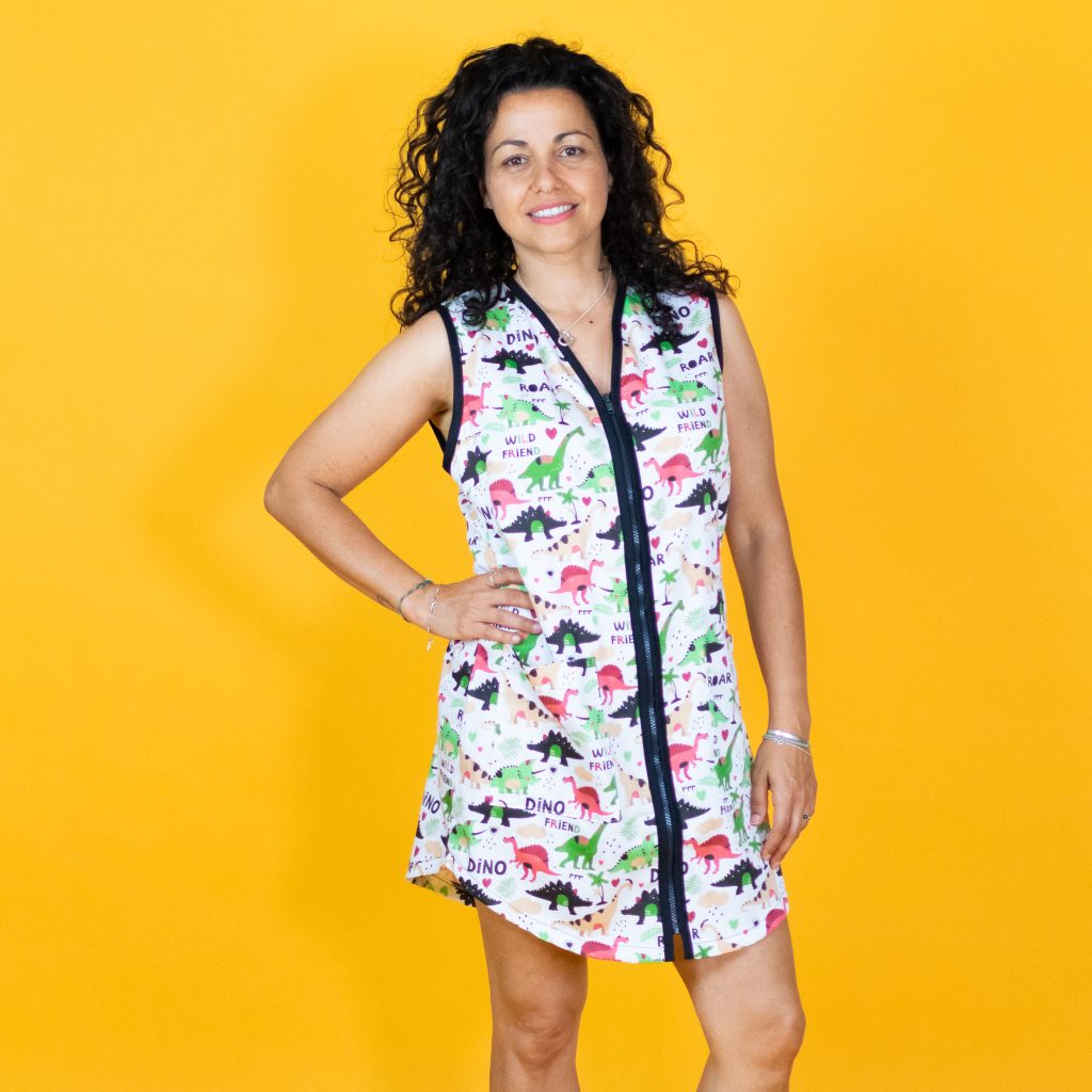 Zip-Front Smock