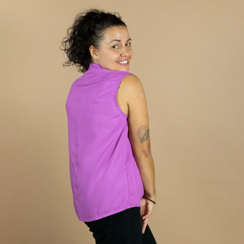 Lara Funnel-Neck Blouse
