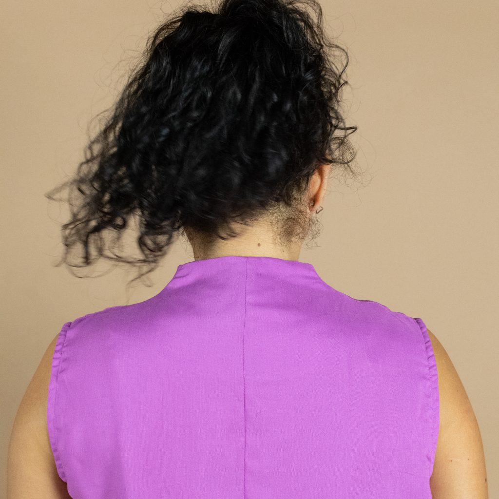 Lara Funnel-Neck Blouse