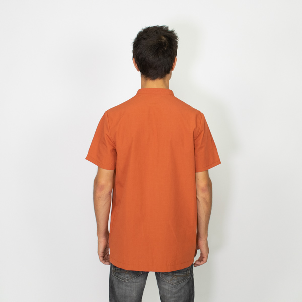 Simon Mandarin-Collar Shirt