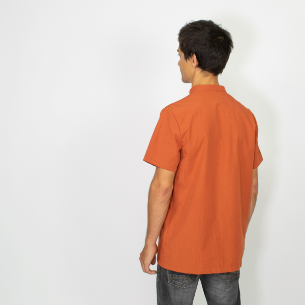 Simon Mandarin-Collar Shirt