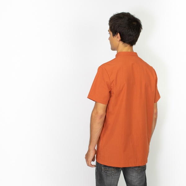 Simon Mandarin-Collar Shirt