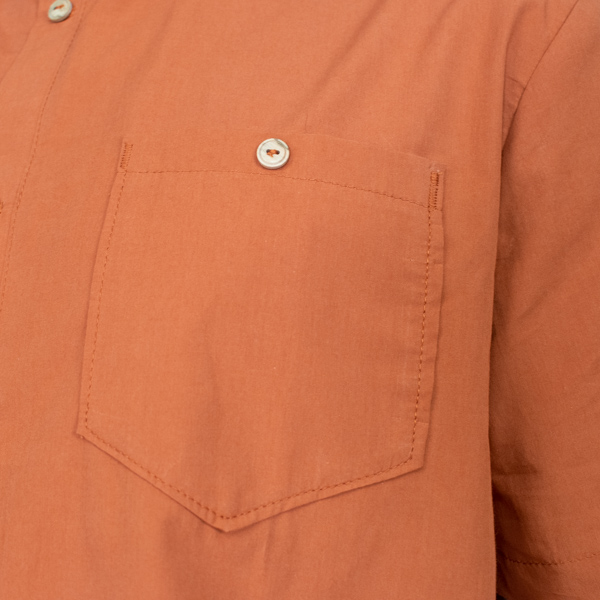 Simon Mandarin-Collar Shirt
