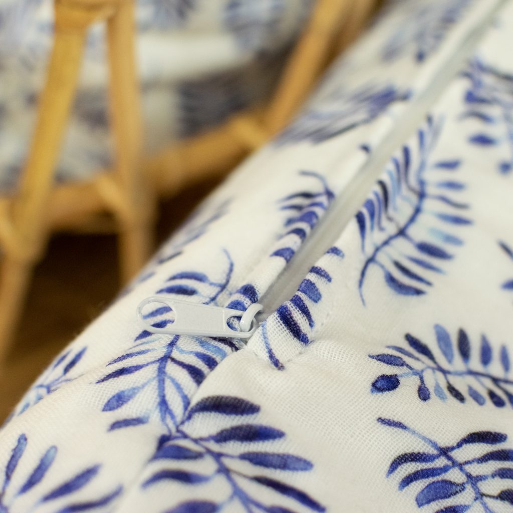 Zippered Pillow Cover with Optional Appliqué