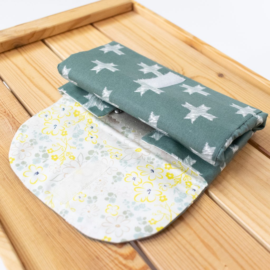 Foldable Semi-Rigid Fabric Jewelry Case with Handle