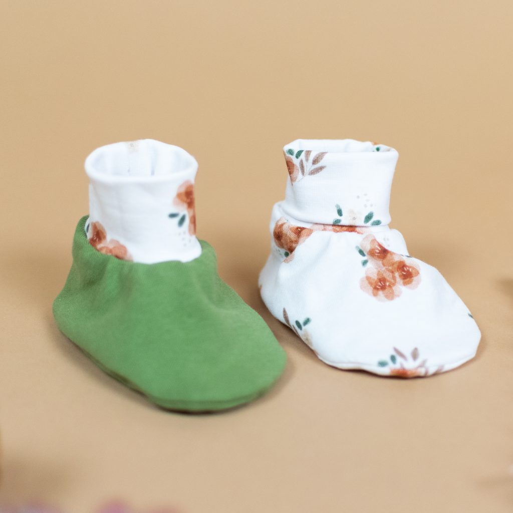 Cozy Reversible Baby Booties