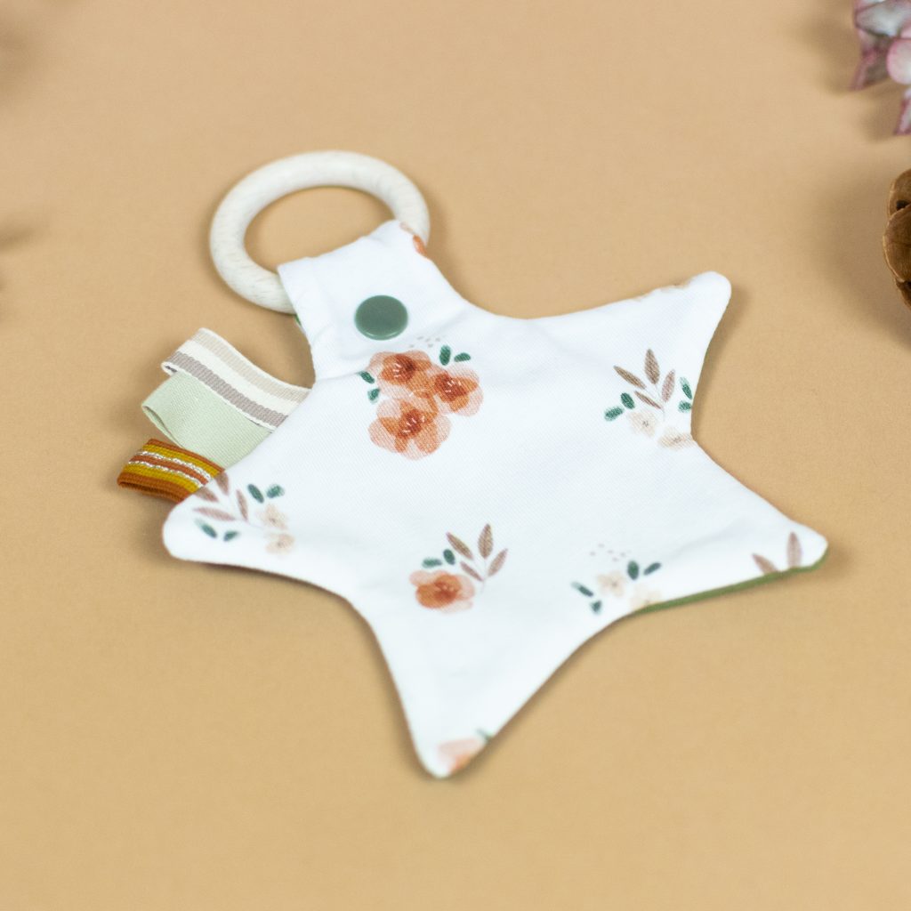 Star-Shaped Wooden Baby Teether