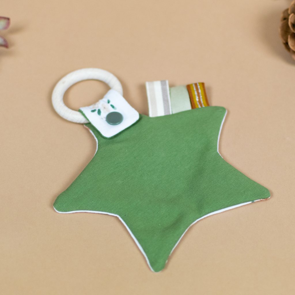 Star-Shaped Wooden Baby Teether