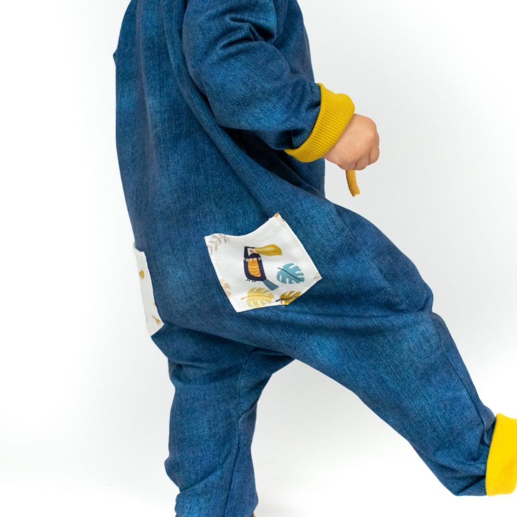 Kids’ Zip-Front Romper with a Hood and Ears