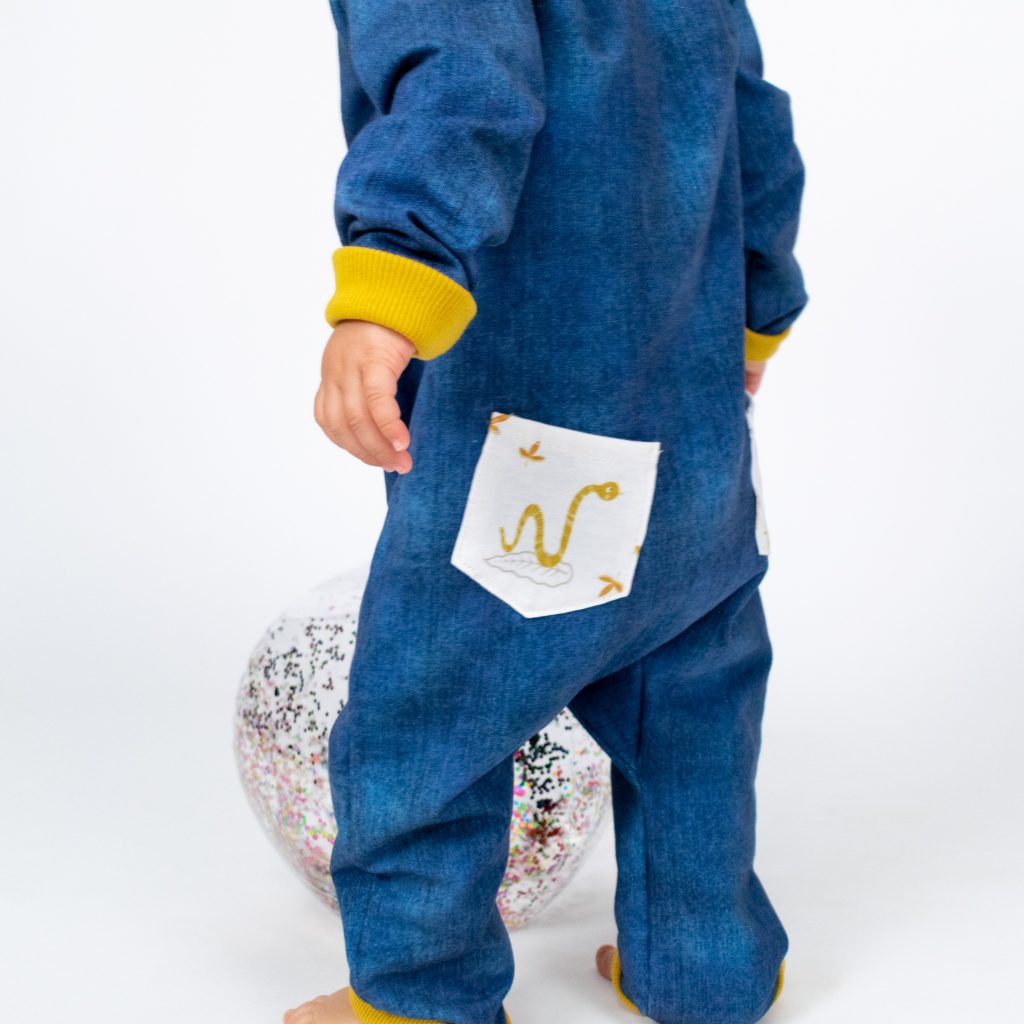 Kids’ Zip-Front Romper with a Hood and Ears