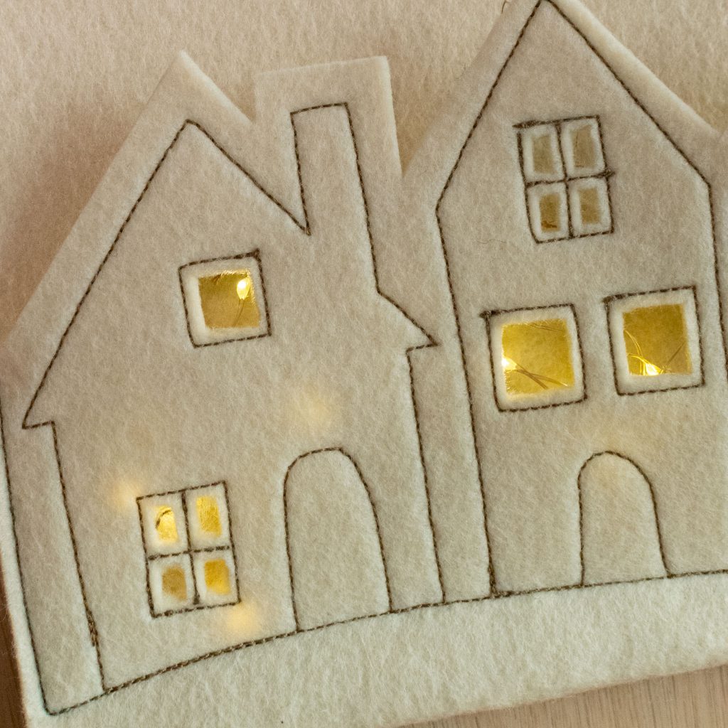 Light-Up Felt Christmas Village