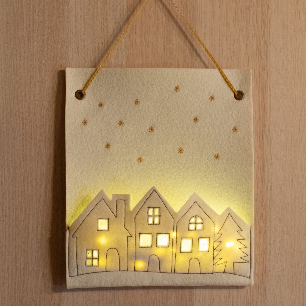 Light-Up Felt Christmas Village