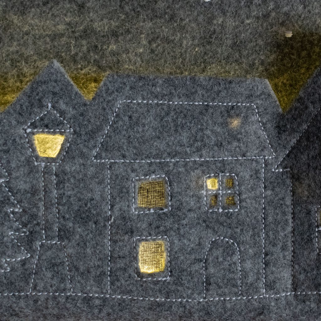 Light-Up Felt Christmas Village