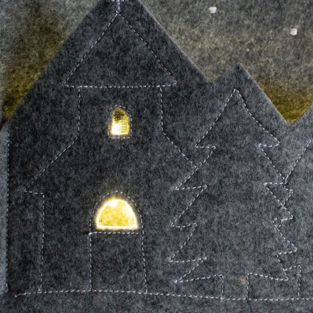 Light-Up Felt Christmas Village
