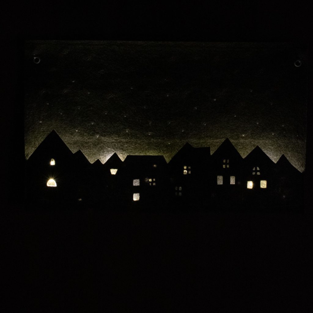 Light-Up Felt Christmas Village