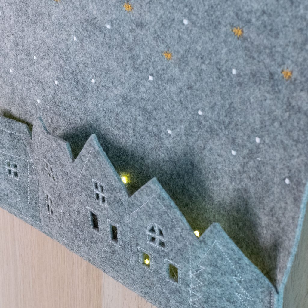 Light-Up Felt Christmas Village