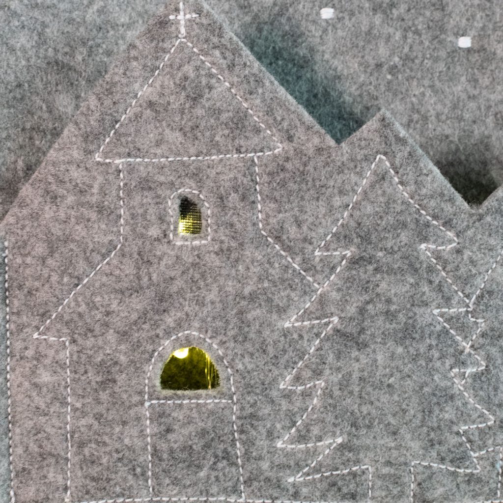 Light-Up Felt Christmas Village