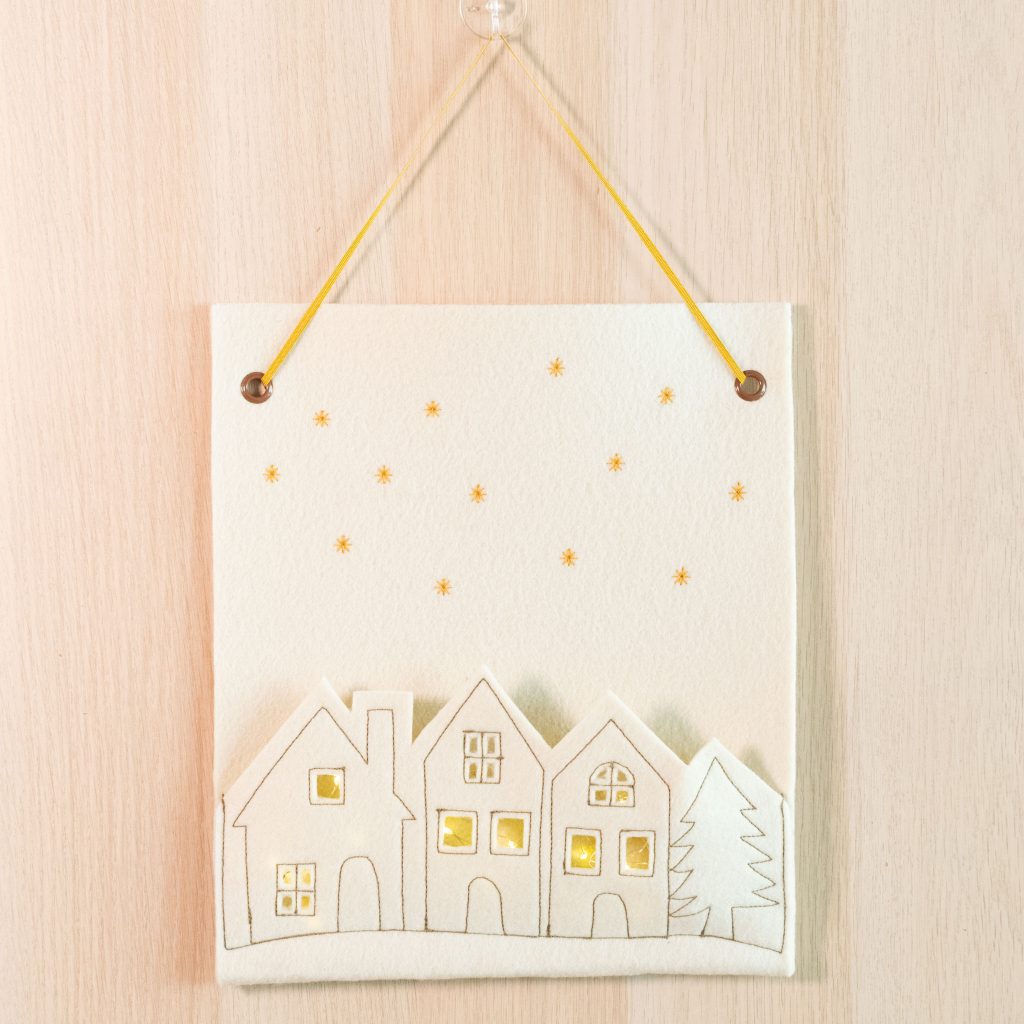 Light-Up Felt Christmas Village