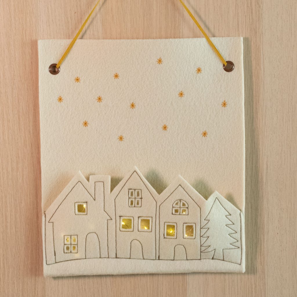 Light-Up Felt Christmas Village