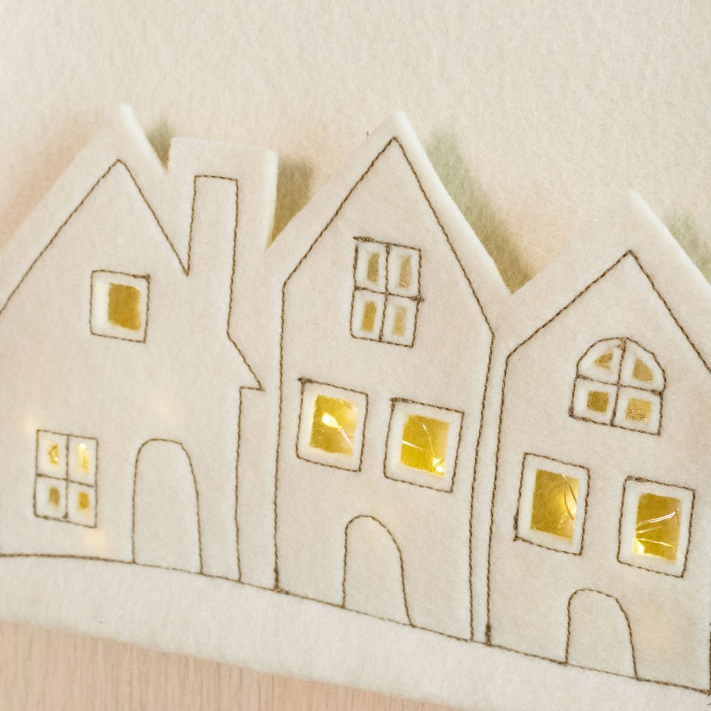 Light-Up Felt Christmas Village