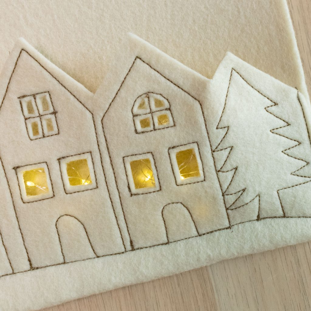 Light-Up Felt Christmas Village