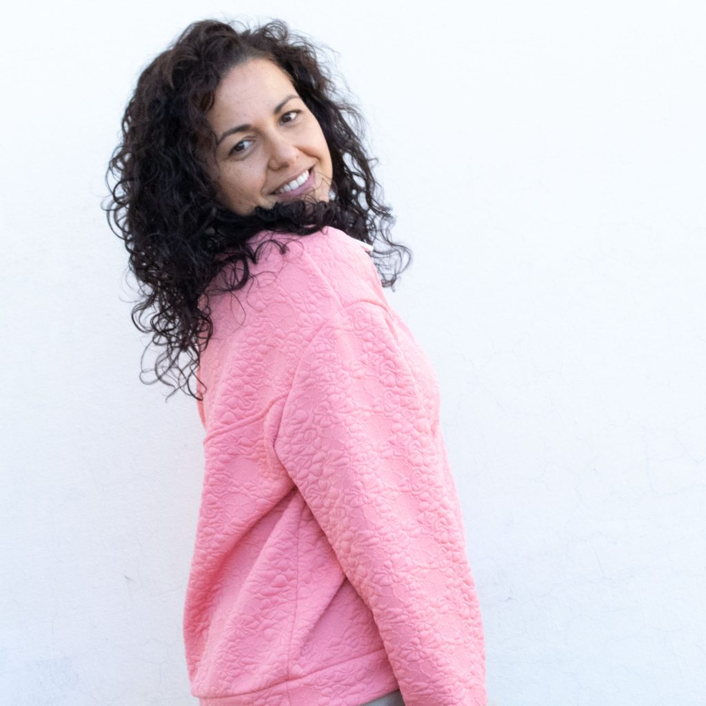 Inés Polo-Collar Sweatshirt