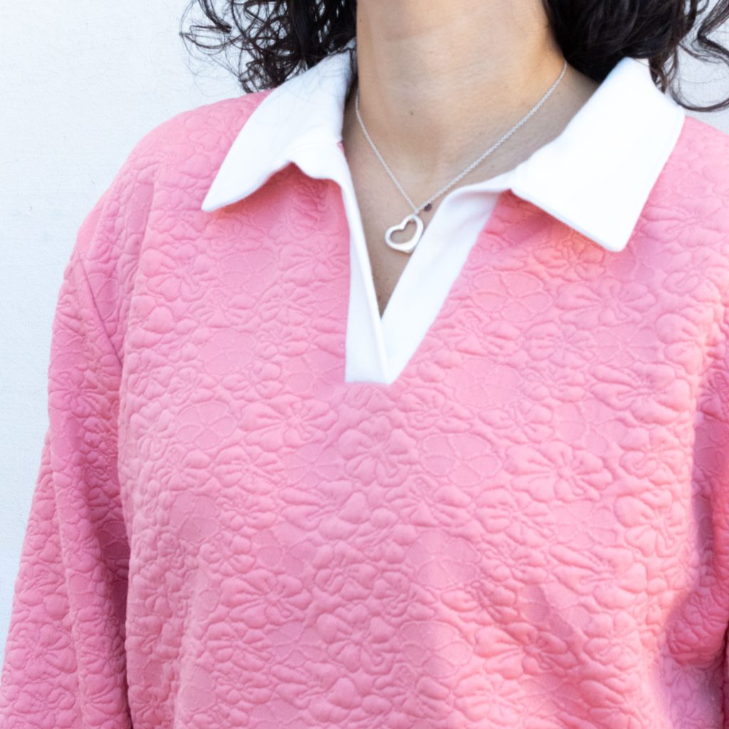 Inés Polo-Collar Sweatshirt