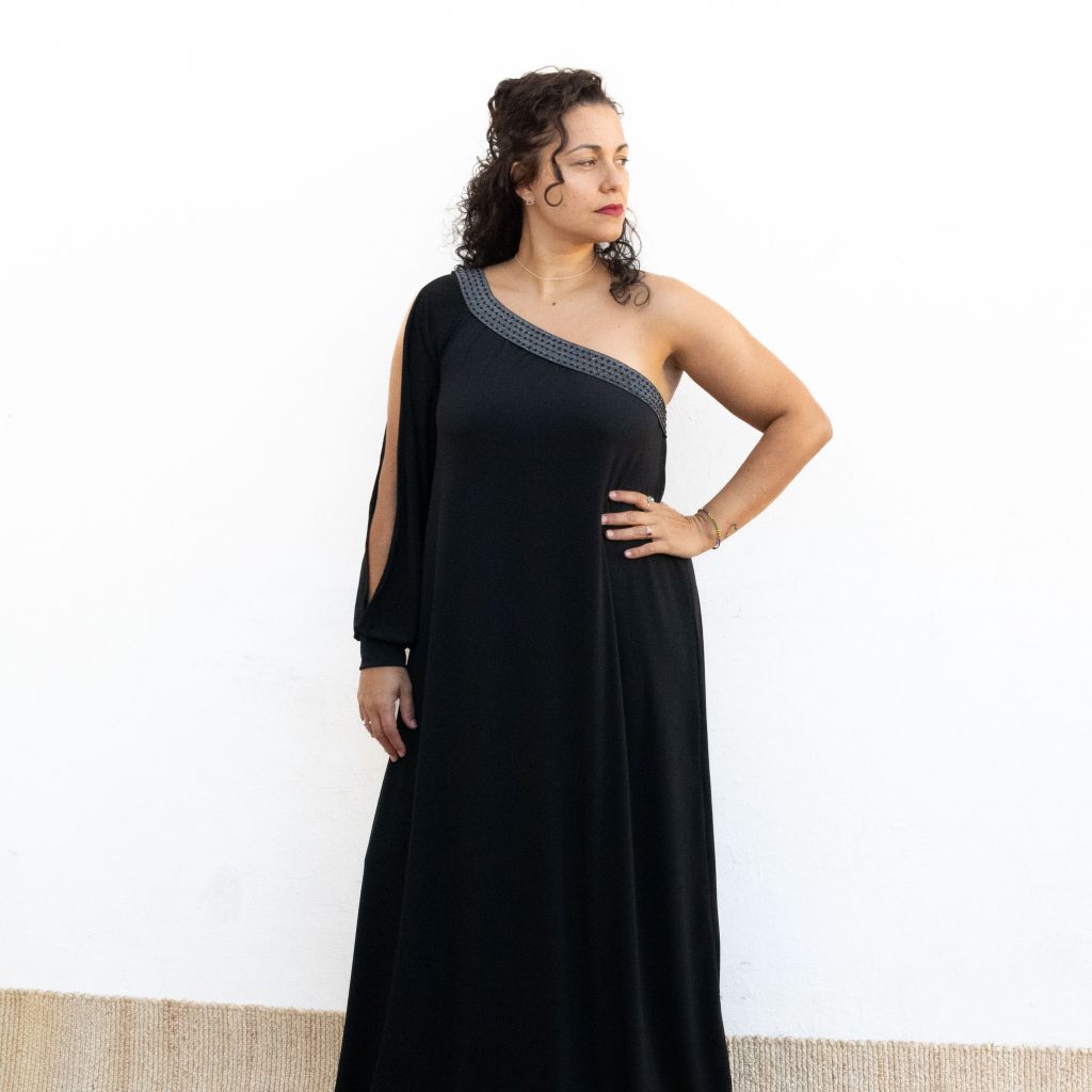 Marta Asymmetric Party Dress