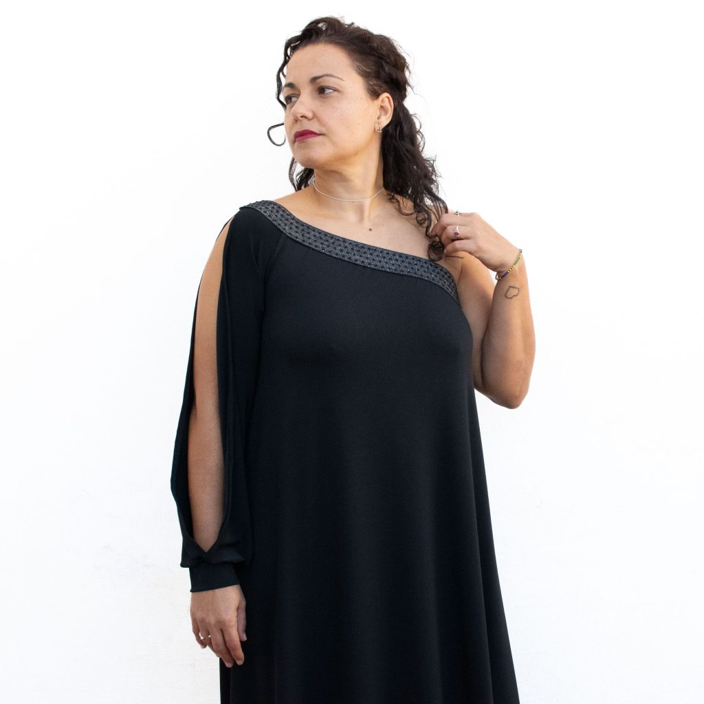 Marta Asymmetric Party Dress