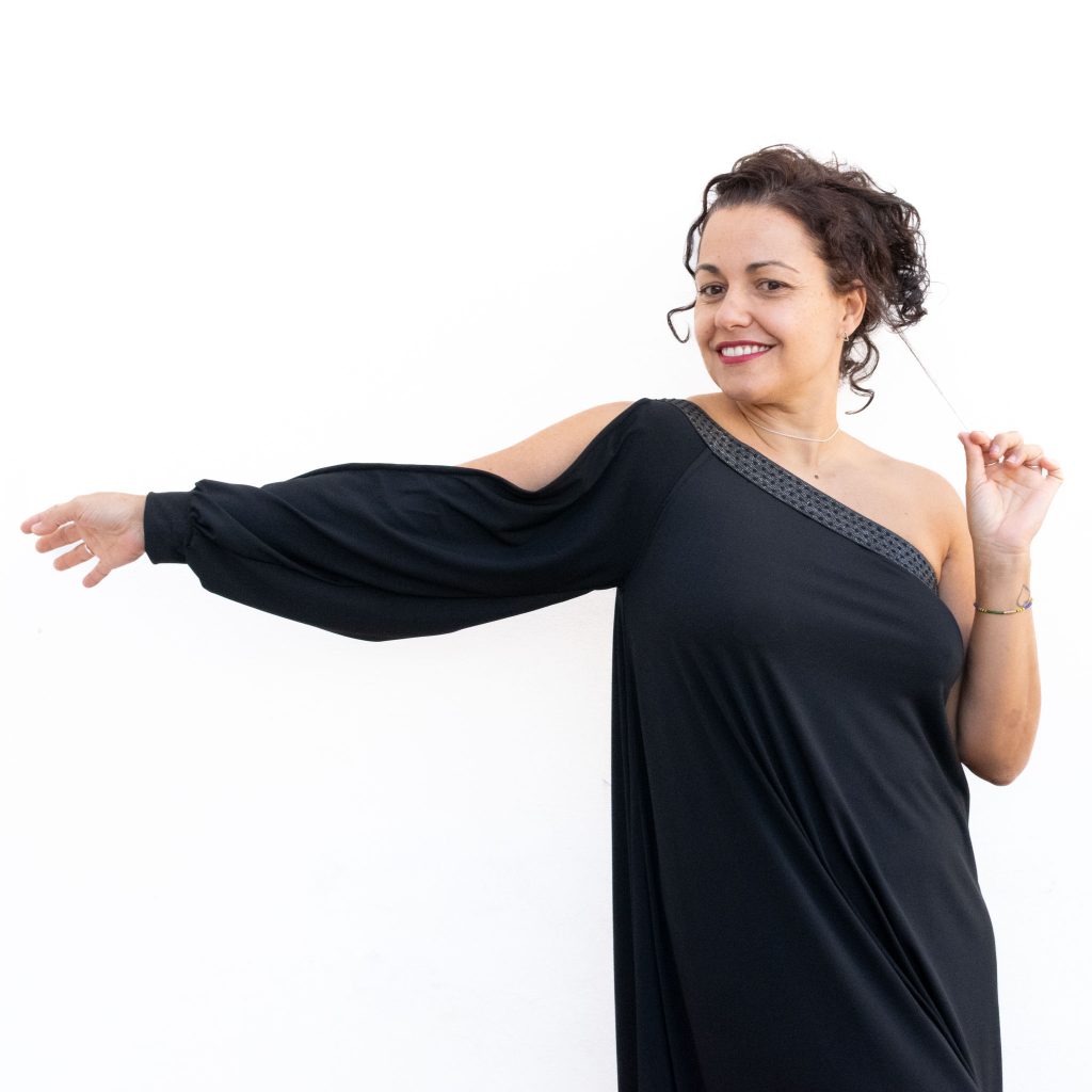 Marta Asymmetric Party Dress