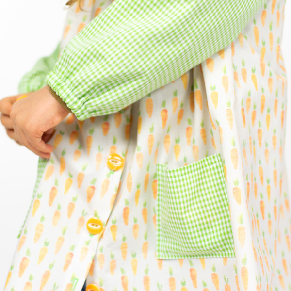 Maya Button-Front School Smock