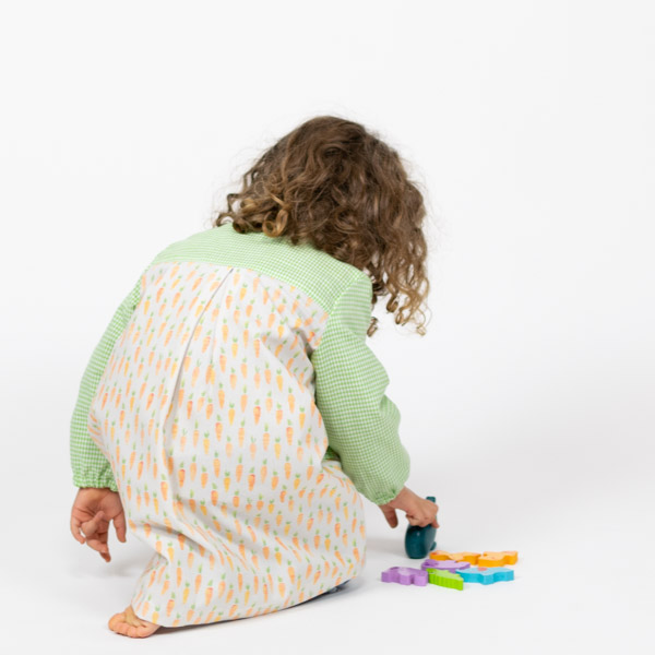 Maya Button-Front School Smock
