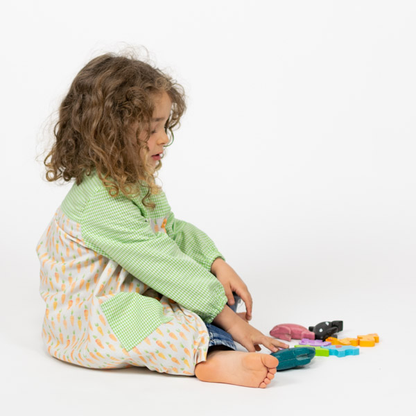 Maya Button-Front School Smock