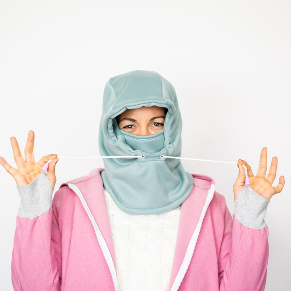 Two-in-One Hood and Neck Warmer for Kids and Adults