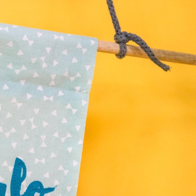 Decorative Fabric Pennant: “If You Can Dream It, You Can Sew It”