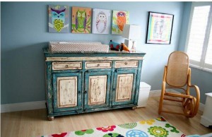 vintage baby changing table