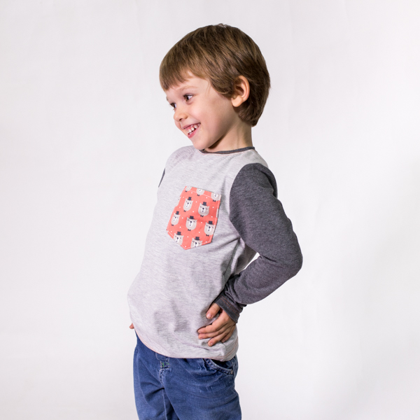 Basic Kids’ T-Shirt with Short or Long Sleeves