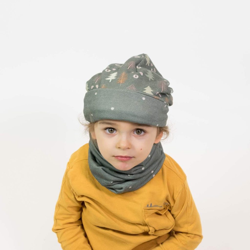 Reversible Hat and Neck Warmer for Kids and Adults