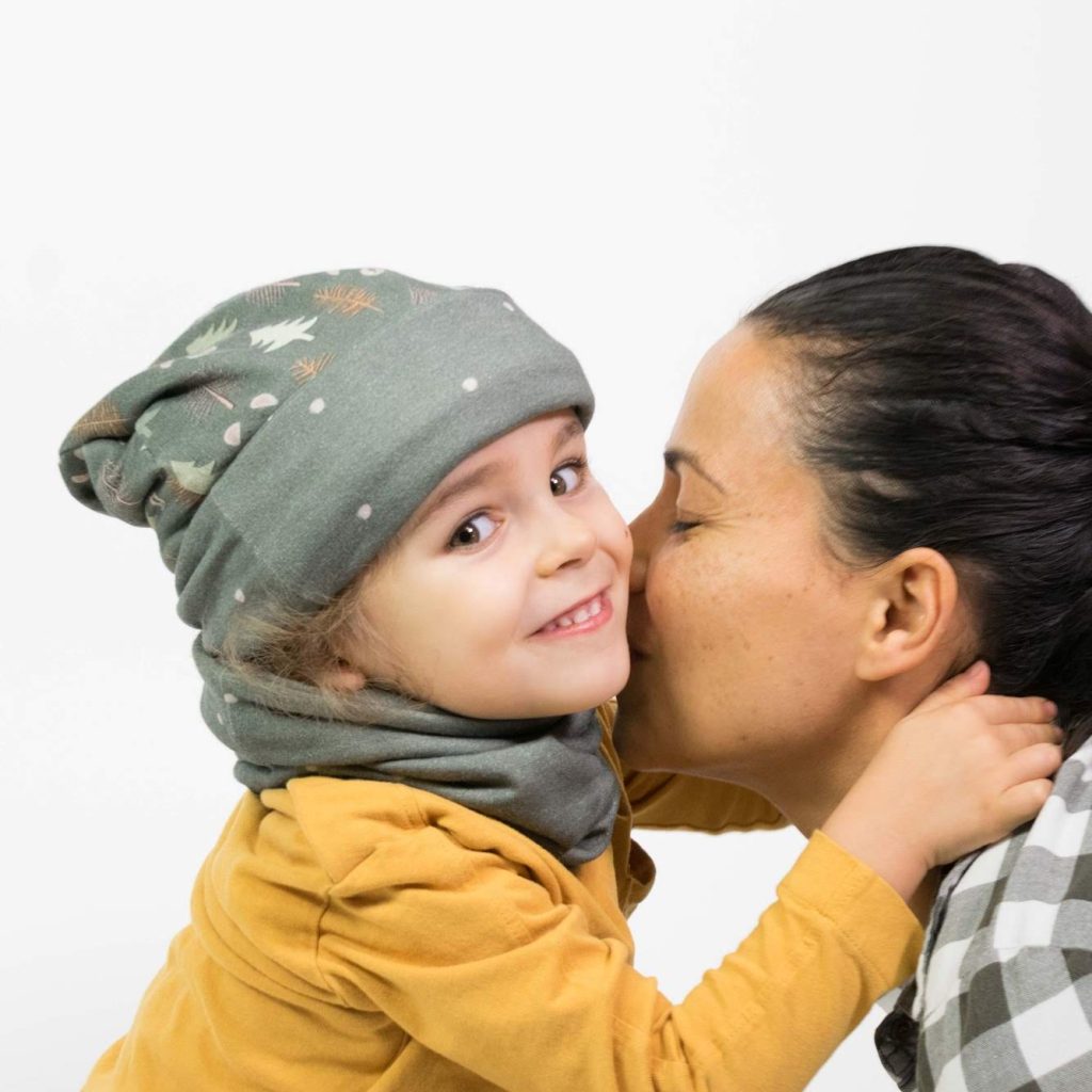Reversible Hat and Neck Warmer for Kids and Adults