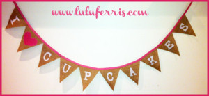 love cupcakes bunting