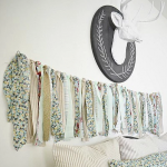 original garlands with fabric strips
