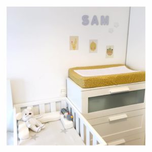 the family is growing Sam’s room