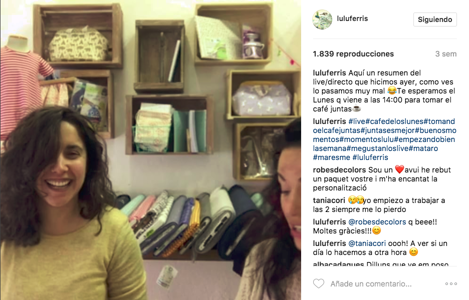 Lulú Ferris live videos on Instagram