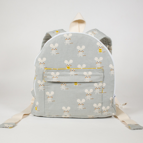 mochila infantil con cremallera club lulu